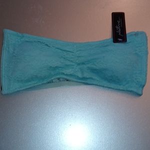 Native Intimates green strapless bra